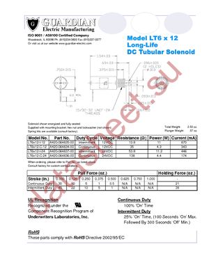 LT6X12-C-12D datasheet  